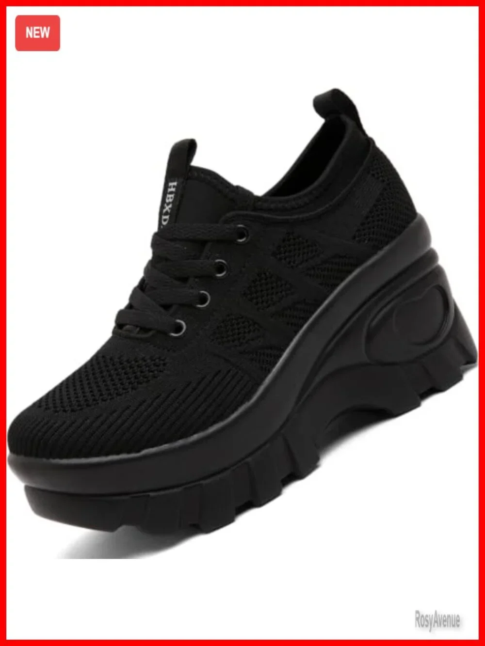 Women's Chunky Platform Wedge Sneakers Comfort Orthopedic Knit Walking Shoes